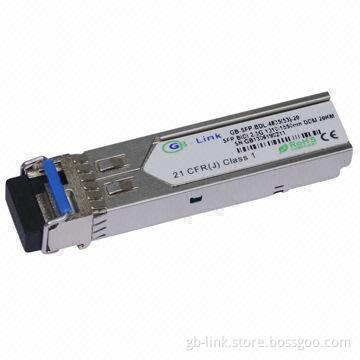 SFP BIDI 2.5Gb 1,310/1,550nm (1,550/1,310nm) DDM 20km Transceiver